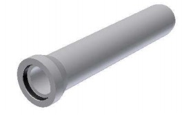Tub beton armat cu mufa DN=300mm, da=444mm,  g=72mm, L=2.3m	
